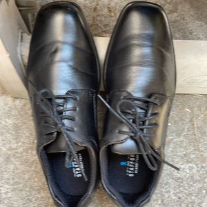 Black shoes for kids all man made materials